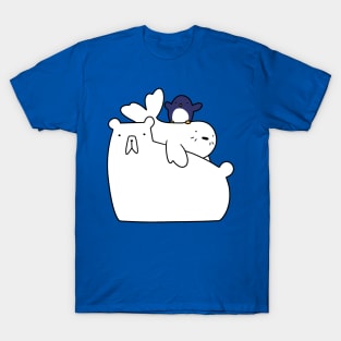 Polar Bear Harp Seal and Penguin T-Shirt